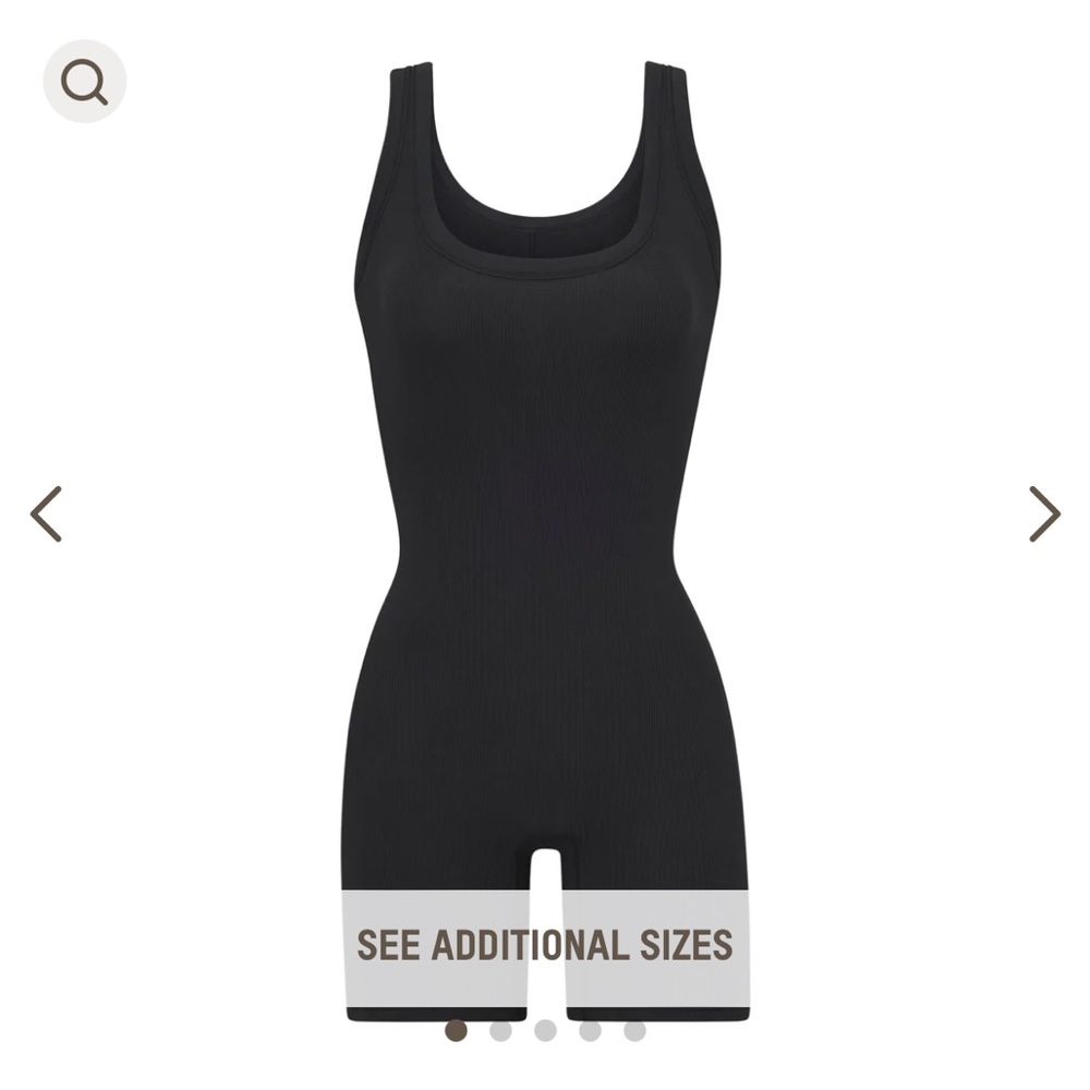 Skims onesie: soot